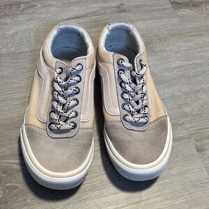Vans Beige and Gray Women’s Sneakers